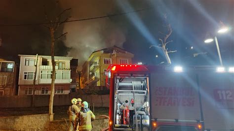 Sarıyer'de 3 katlı binada yangın - Son Dakika Haberleri